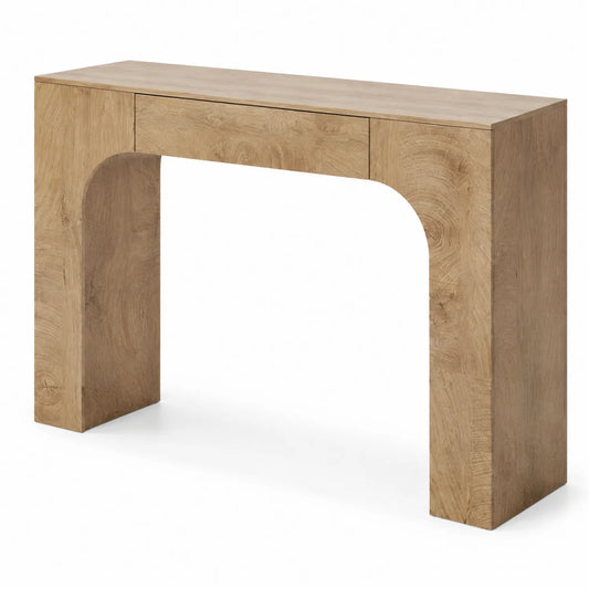 Console en Bois MDF Chêne Clair 120x30x80 cm